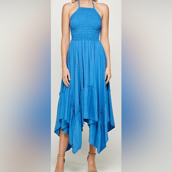 NWT KOKO & MASON Tiered Maxi Dress in Fuchsia in Size Large - Picture 4 of 16